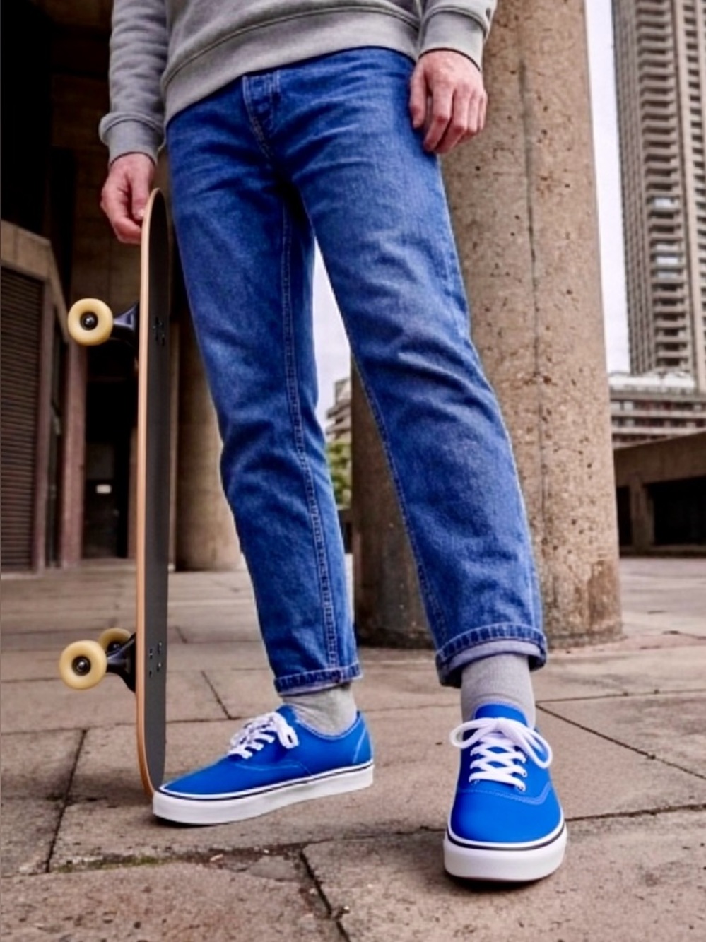 VANS Authentic Old Schools Royal Blue & True White. Never Worn. 8 Men/9.5 Women.